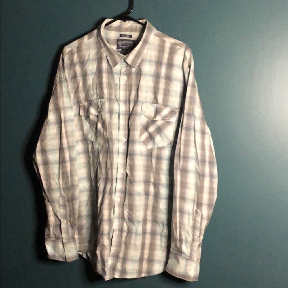 Plaid AR button down shirt
